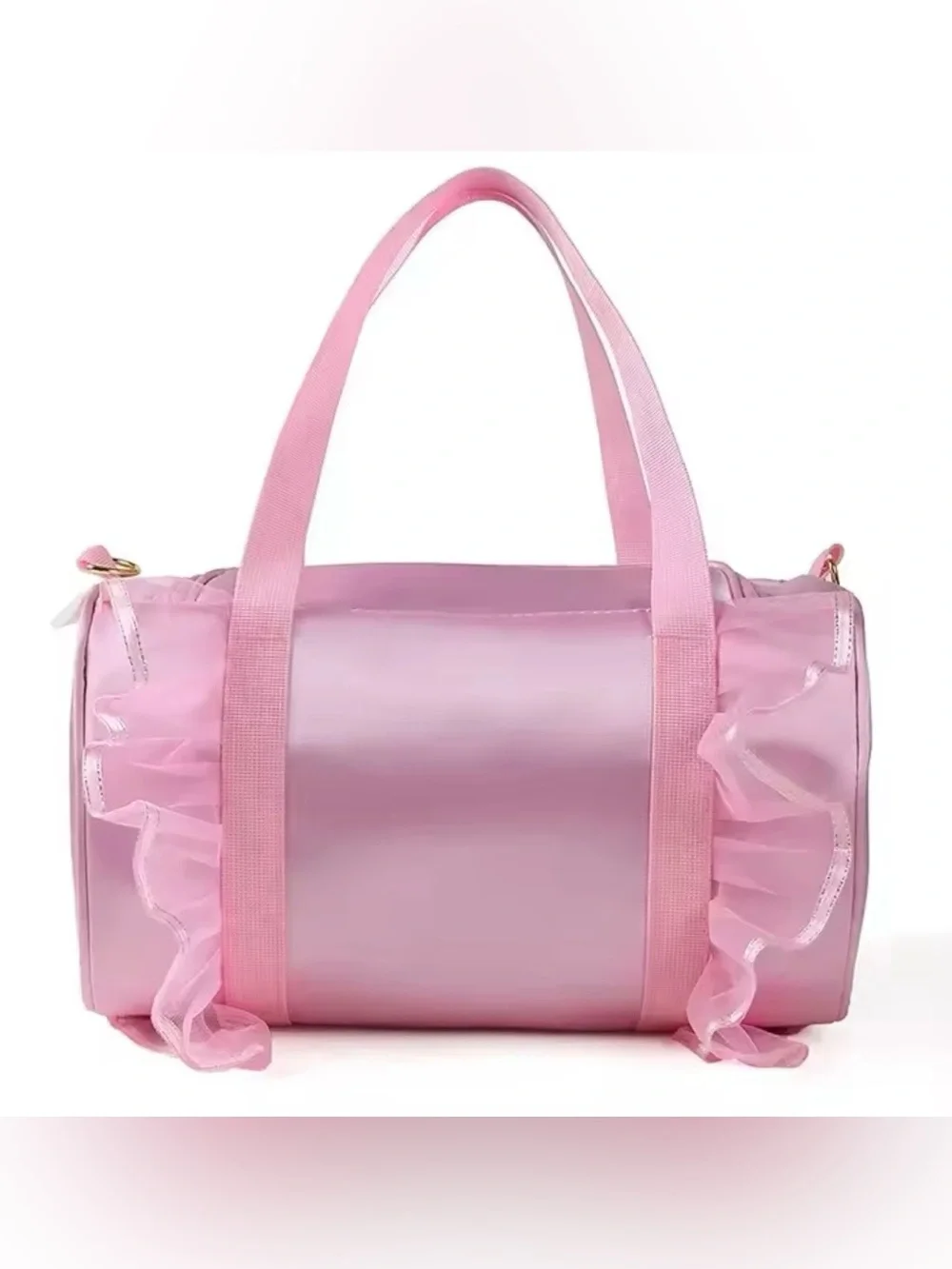 Girls Ballet Dance Bag Pink Lace Duffel Ballerina Tote NWT 🎀